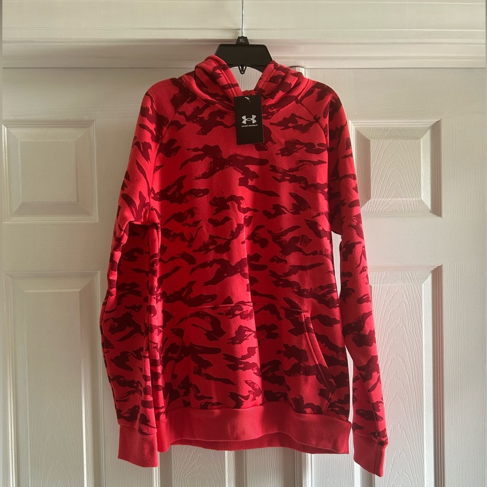 Under Armour Boys Youth Rival Fleece printed hoodie
